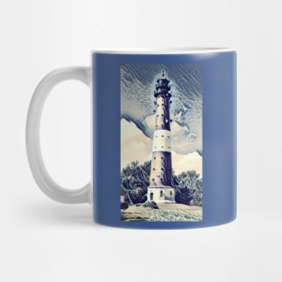 Japanese Art Style Ukiyoe Lighthouse Mug